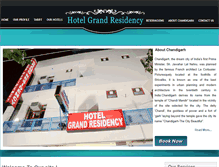 Tablet Screenshot of hotelgrandresidency.com